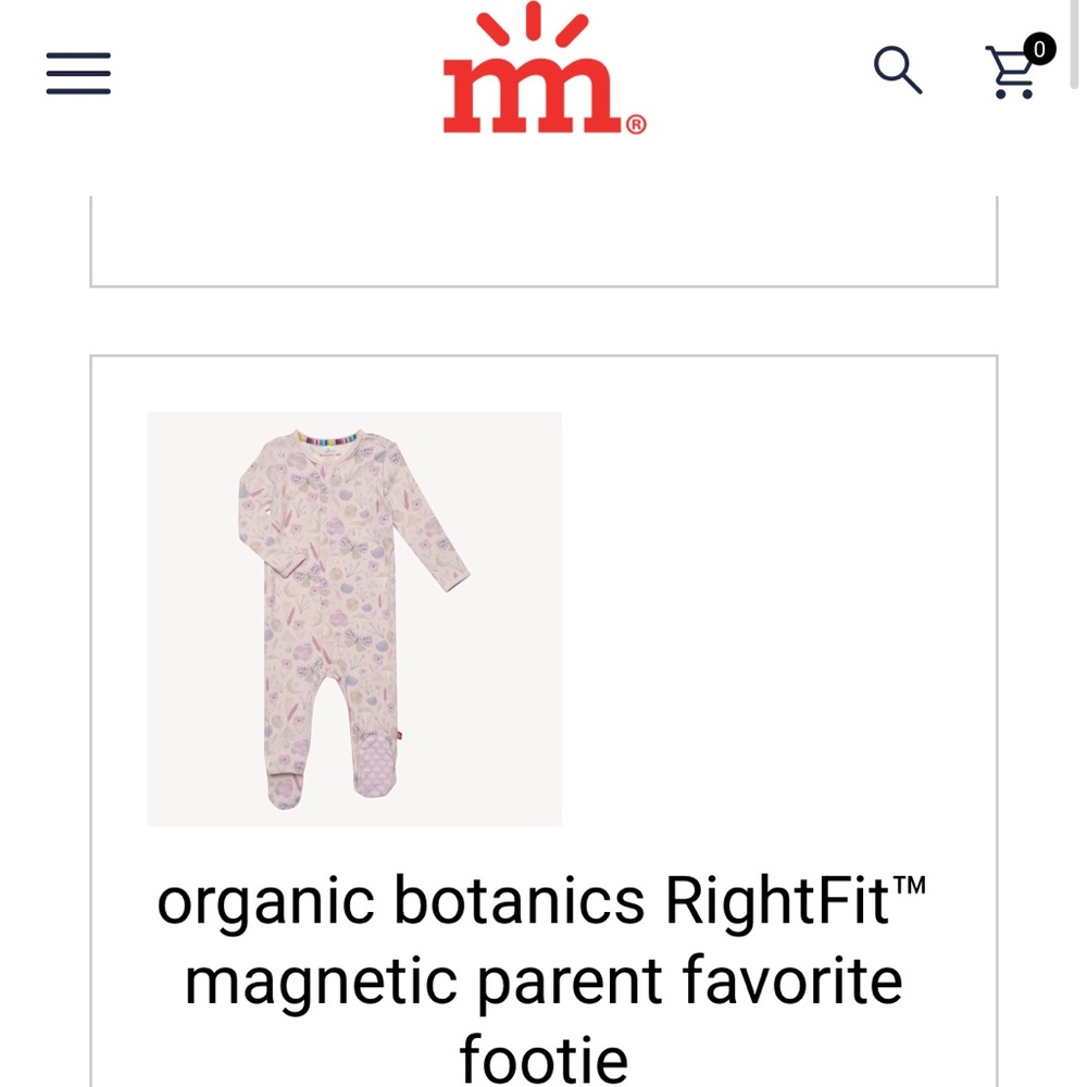 NWT Magnetic Me Pink Footie One Piece